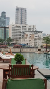 Utsikt från poolen i Bangkok av Ingemar Pongratz